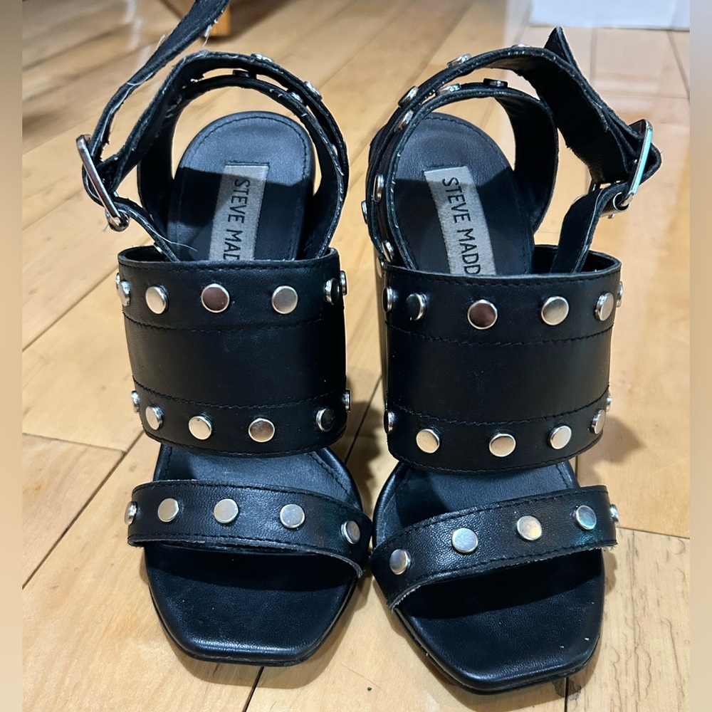 Steve Madden Black Stud Heels